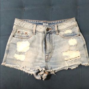 Jean high waisted shorts